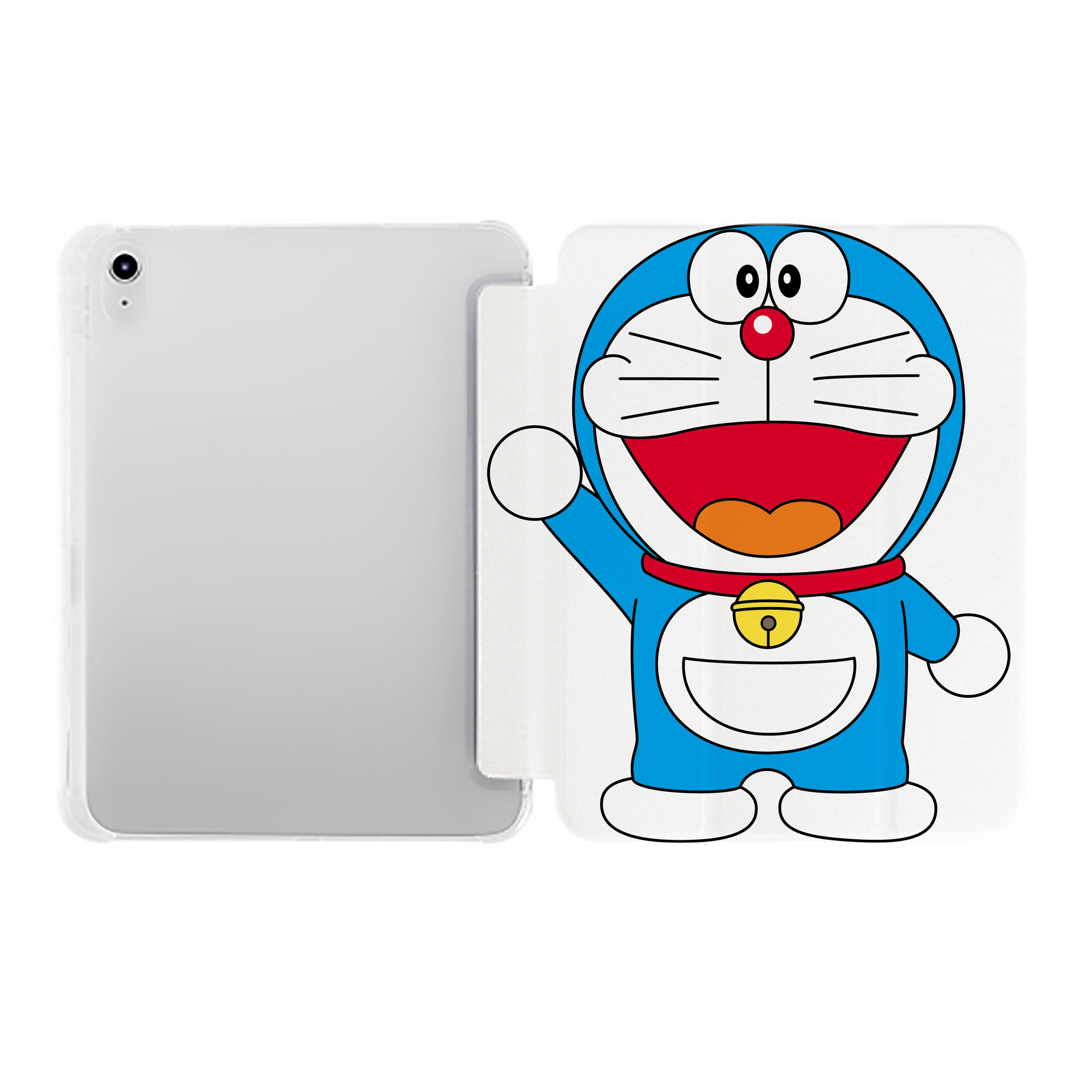 （画像用） ドラえもん Doraemon IPad ケース ペン収納付き 三つ折りスタンド PUレザー×シリコン 対応機種9.5/10.5/10.9インチ